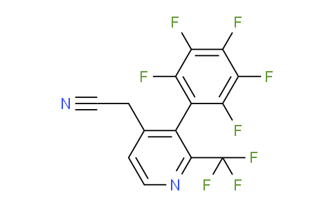 3-(Perfluorophenyl)-2-(trifluoromethyl)pyridine-4-acetonitrile