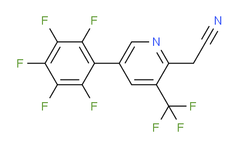 5-(Perfluorophenyl)-3-(trifluoromethyl)pyridine-2-acetonitrile