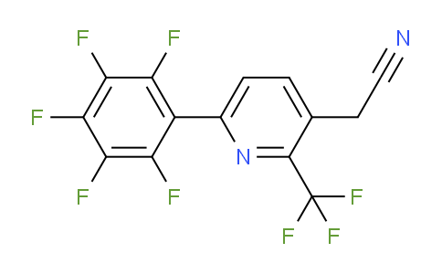 6-(Perfluorophenyl)-2-(trifluoromethyl)pyridine-3-acetonitrile