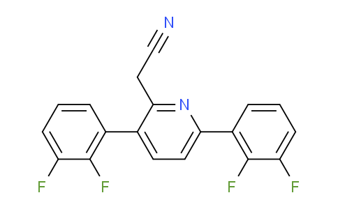 3,6-Bis(2,3-difluorophenyl)pyridine-2-acetonitrile