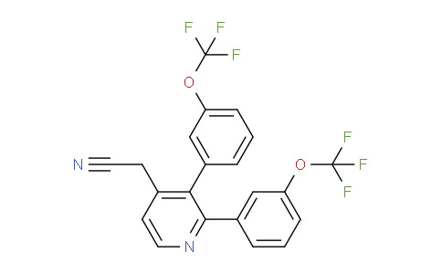 2,3-Bis(3-(trifluoromethoxy)phenyl)pyridine-4-acetonitrile