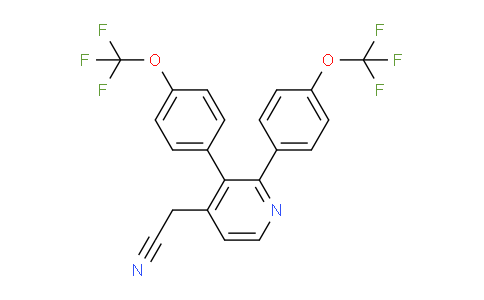 2,3-Bis(4-(trifluoromethoxy)phenyl)pyridine-4-acetonitrile