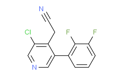 3-Chloro-5-(2,3-difluorophenyl)pyridine-4-acetonitrile