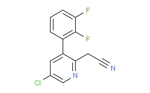 5-Chloro-3-(2,3-difluorophenyl)pyridine-2-acetonitrile