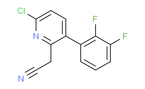 6-Chloro-3-(2,3-difluorophenyl)pyridine-2-acetonitrile