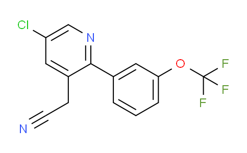 5-Chloro-2-(3-(trifluoromethoxy)phenyl)pyridine-3-acetonitrile