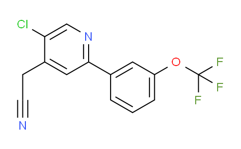 5-Chloro-2-(3-(trifluoromethoxy)phenyl)pyridine-4-acetonitrile