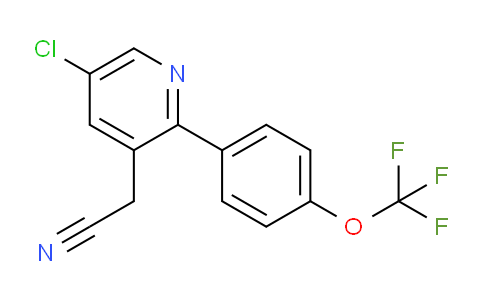 5-Chloro-2-(4-(trifluoromethoxy)phenyl)pyridine-3-acetonitrile