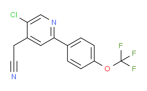 5-Chloro-2-(4-(trifluoromethoxy)phenyl)pyridine-4-acetonitrile