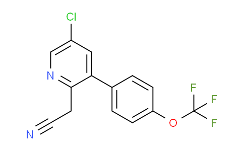 5-Chloro-3-(4-(trifluoromethoxy)phenyl)pyridine-2-acetonitrile