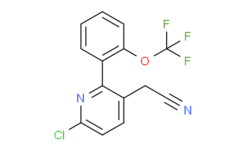 6-Chloro-2-(2-(trifluoromethoxy)phenyl)pyridine-3-acetonitrile