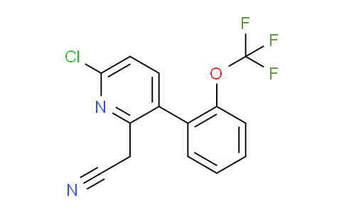 AM97011 | 1261725-22-7 | 6-Chloro-3-(2-(trifluoromethoxy)phenyl)pyridine-2-acetonitrile