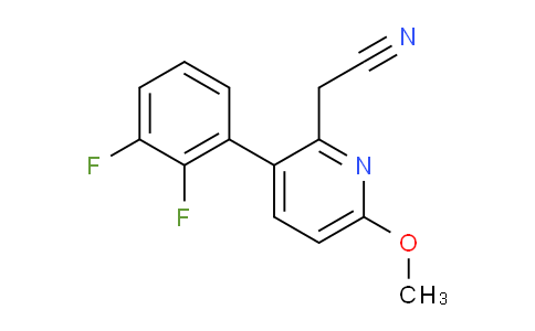 3-(2,3-Difluorophenyl)-6-methoxypyridine-2-acetonitrile