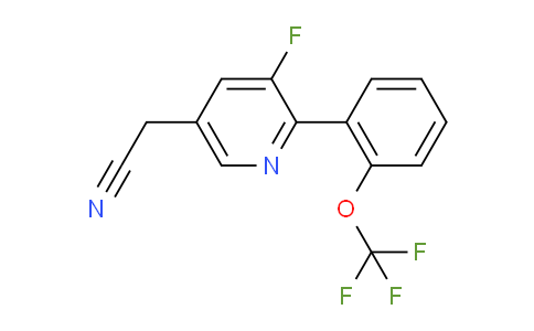 AM97066 | 1261832-26-1 | 3-Fluoro-2-(2-(trifluoromethoxy)phenyl)pyridine-5-acetonitrile