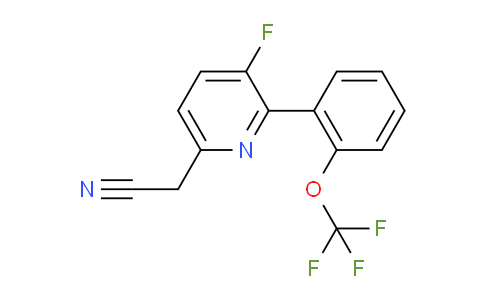 AM97067 | 1261742-98-6 | 3-Fluoro-2-(2-(trifluoromethoxy)phenyl)pyridine-6-acetonitrile