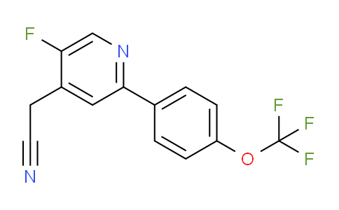 5-Fluoro-2-(4-(trifluoromethoxy)phenyl)pyridine-4-acetonitrile