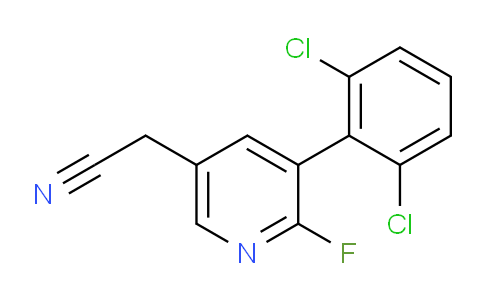 3-(2,6-Dichlorophenyl)-2-fluoropyridine-5-acetonitrile