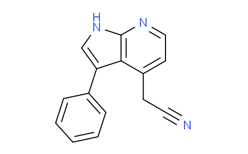 3-Phenyl-1H-pyrrolo[2,3-b]pyridine-4-acetonitrile