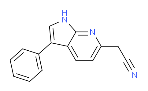 3-Phenyl-1H-pyrrolo[2,3-b]pyridine-6-acetonitrile