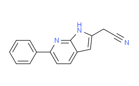 6-Phenyl-1H-pyrrolo[2,3-b]pyridine-2-acetonitrile