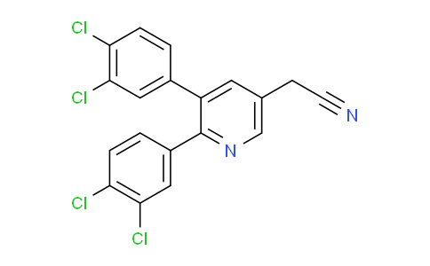 3,2-Bis(3,4-dichlorophenyl)pyridine-5-acetonitrile