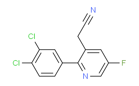 2-(3,4-Dichlorophenyl)-5-fluoropyridine-3-acetonitrile