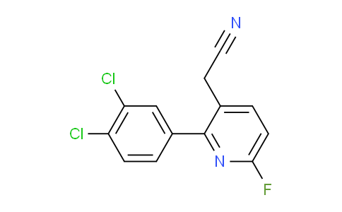 2-(3,4-Dichlorophenyl)-6-fluoropyridine-3-acetonitrile