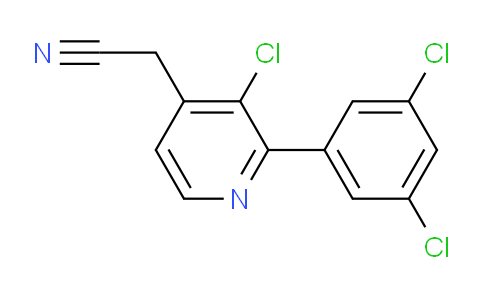 3-Chloro-2-(3,5-dichlorophenyl)pyridine-4-acetonitrile