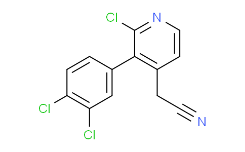 2-Chloro-3-(3,4-dichlorophenyl)pyridine-4-acetonitrile