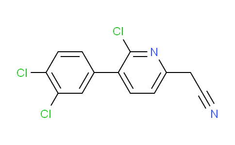 2-Chloro-3-(3,4-dichlorophenyl)pyridine-6-acetonitrile