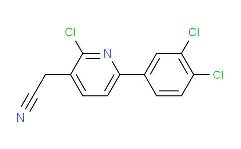 2-Chloro-6-(3,4-dichlorophenyl)pyridine-3-acetonitrile