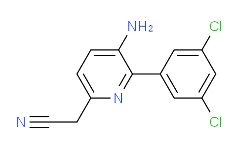 3-Amino-2-(3,5-dichlorophenyl)pyridine-6-acetonitrile
