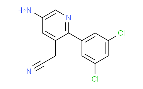 5-Amino-2-(3,5-dichlorophenyl)pyridine-3-acetonitrile