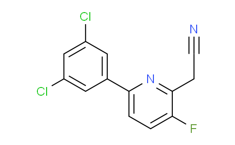 6-(3,5-Dichlorophenyl)-3-fluoropyridine-2-acetonitrile