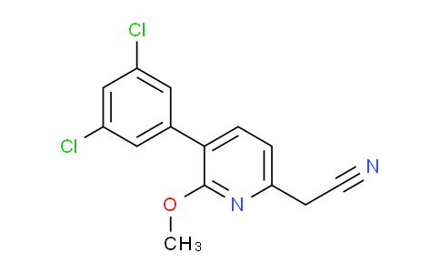 3-(3,5-Dichlorophenyl)-2-methoxypyridine-6-acetonitrile