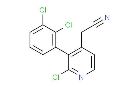 2-Chloro-3-(2,3-dichlorophenyl)pyridine-4-acetonitrile