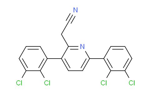 3,6-Bis(2,3-dichlorophenyl)pyridine-2-acetonitrile