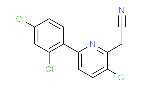 3-Chloro-6-(2,4-dichlorophenyl)pyridine-2-acetonitrile