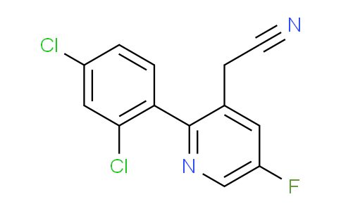 2-(2,4-Dichlorophenyl)-5-fluoropyridine-3-acetonitrile