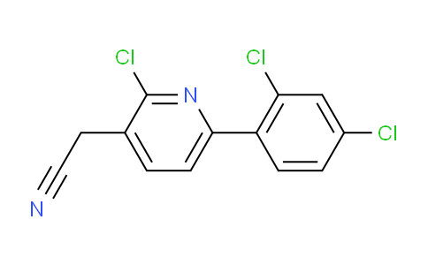 2-Chloro-6-(2,4-dichlorophenyl)pyridine-3-acetonitrile