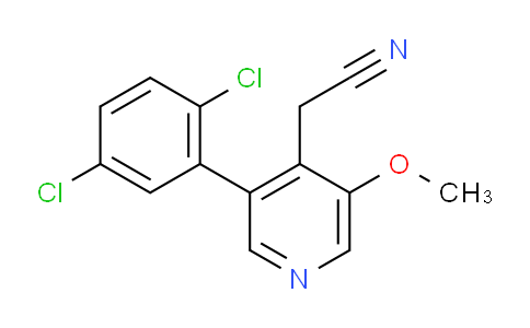 3-(2,5-Dichlorophenyl)-5-methoxypyridine-4-acetonitrile