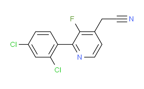2-(2,4-Dichlorophenyl)-3-fluoropyridine-4-acetonitrile