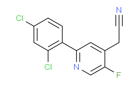 2-(2,4-Dichlorophenyl)-5-fluoropyridine-4-acetonitrile