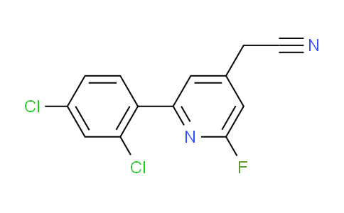 2-(2,4-Dichlorophenyl)-6-fluoropyridine-4-acetonitrile