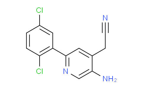 5-Amino-2-(2,5-dichlorophenyl)pyridine-4-acetonitrile