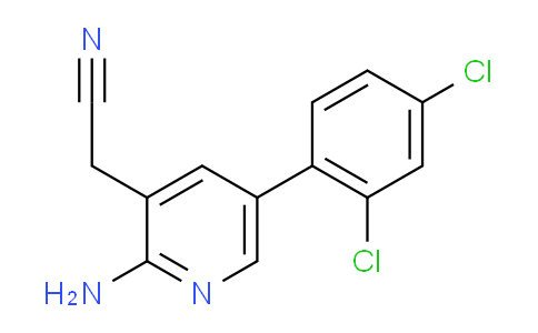2-Amino-5-(2,4-dichlorophenyl)pyridine-3-acetonitrile