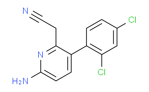 6-Amino-3-(2,4-dichlorophenyl)pyridine-2-acetonitrile