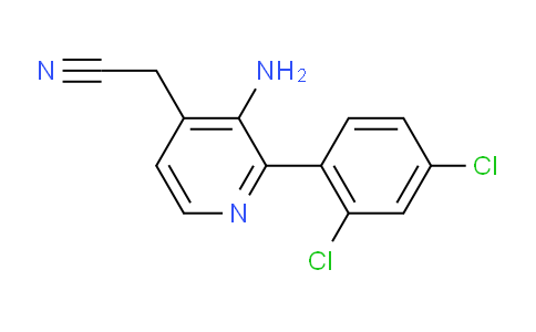 3-Amino-2-(2,4-dichlorophenyl)pyridine-4-acetonitrile