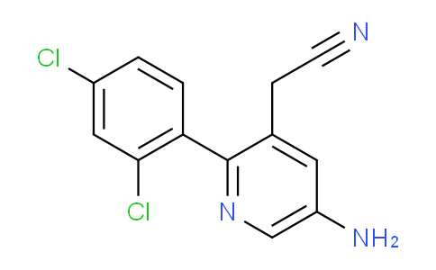 5-Amino-2-(2,4-dichlorophenyl)pyridine-3-acetonitrile