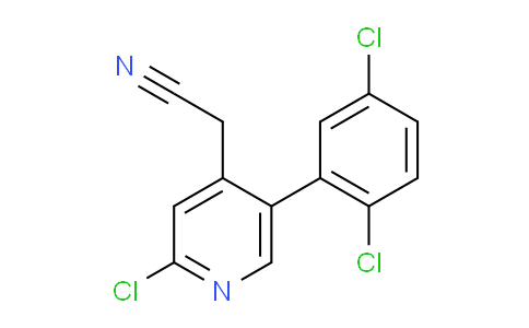 2-Chloro-5-(2,5-dichlorophenyl)pyridine-4-acetonitrile